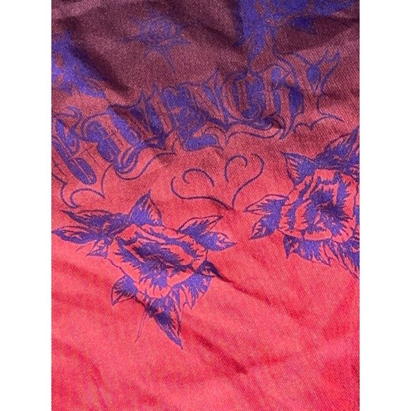 GIVENCHY Logo Eyelet Silk Twill Scarf In Red 26x27 with ring - Picture 7 of 16